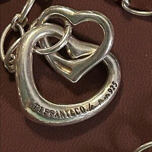 Tiffany & Co. Silver Intertwined Double Heart Necklace